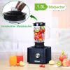 KÃ¼chenmaschine, 1100W Food Processor, 3.2L SchÃ¼ssel &1,5L BehÃ¤lter, Multifunktional mit Hacken, Schneiden, Kneten, Entsaften