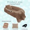 Human Dog Bed, Large Size Fits You and Pets, Washable Faux Fur Dog Bed for People Doze Off, Napping Orthopedic Dog Bed, Present Plump Pillow, Blanket