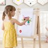 3-in-1 Double-sided Art Easel with Chalkboard and Magnetic Whiteboard