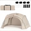 Dome Beach Tent Canopy with 4 Removable Zippered Sidewalls for 12-15 People Easy Setup Outdoor Privacy Screen Protection