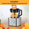 KÃ¼chenmaschine, 1100W Food Processor, 3.2L SchÃ¼ssel &1,5L BehÃ¤lter, Multifunktional mit Hacken, Schneiden, Kneten, Entsaften