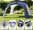 Dome Beach Tent Canopy with 4 Removable Zippered Sidewalls for 12-15 People Easy Setup Outdoor Privacy Screen Protection