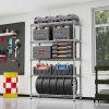 Steel Storage Shelving 5-Tier Utility Shelving Unit Steel Organizer Wire Rack for Home,Kitchen,Office,Garage