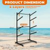 Freestanding Kayak Storage Rack â€“ Vertical 2/3/4-Tier Organizer for Kayaks, Canoes & Paddleboards